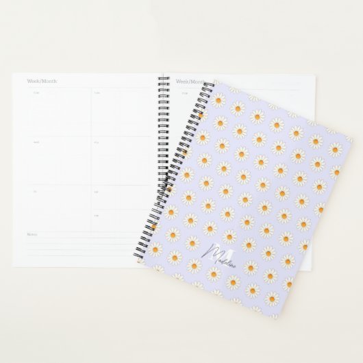 Daisy Floral Planner - Cute & Stylé (Devant avec enveloppe)