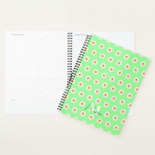 Daisy Floral Planner - Cute & Stylé (Devant avec enveloppe)