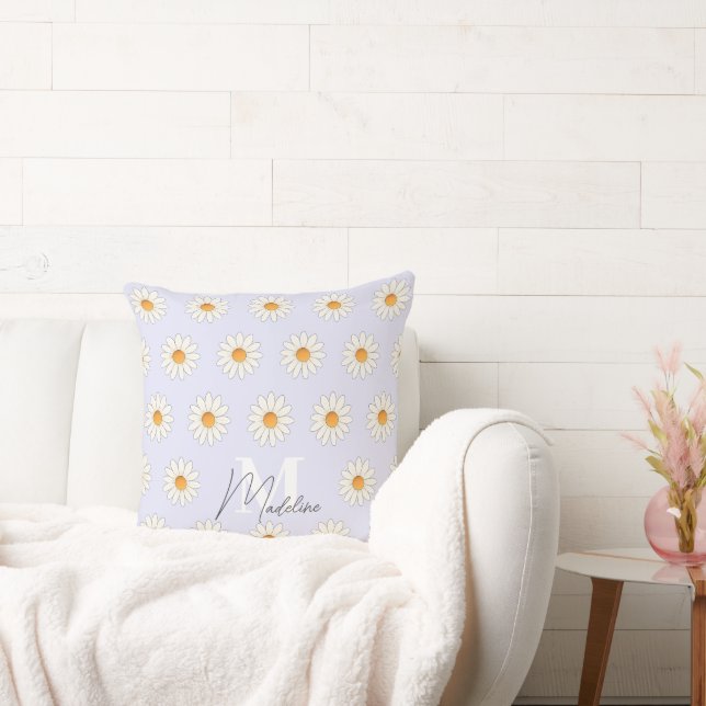 Daisy Floral Sierkussen – Gezellig Home Decor (Bank)