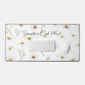 Daisy Flower Aangepaste tekst Bureaumat (Keyboard & Muis)
