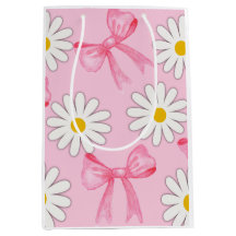 Daisy Flower and Bow gift bag
