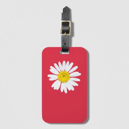 Daisy flower bagagelabel (Voorkant (verticaal))