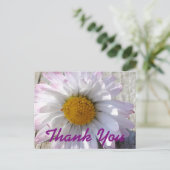 Daisy Flower Bedankt Briefkaart (Staand voorkant)