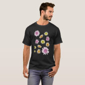 Daisy Flower Blossom Botanical Garden Plant Natur T-shirt (Voorkant volledig)
