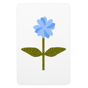 Daisy Flower Blue Premium Magnet Magneet