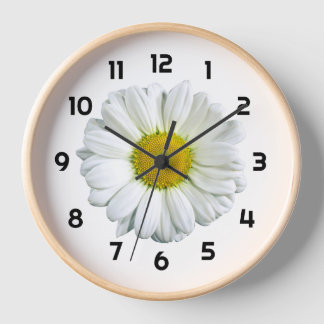 Daisy Flower Boho wandklok