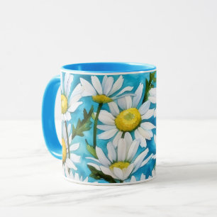 Daisy Flower Daisies Floral Art Coffee Tea Mok