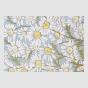Daisy Flower  Decoupage Blauw Tissuepapier