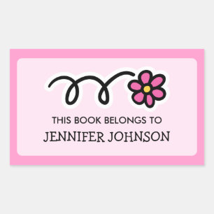 Daisy flower Dit boek behoort tot het sticker labe