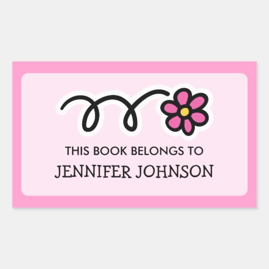 Daisy flower Dit boek behoort tot het sticker labe (Voorkant)