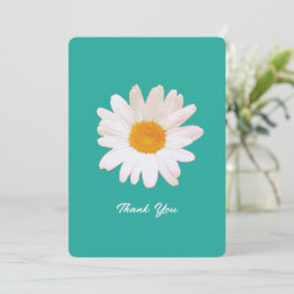 Daisy Flower Dream – Summer Botanical Thank You Feestdagenkaart