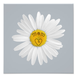 Daisy Flower for Mom Art Achtergrond aanpassen Foto Afdruk