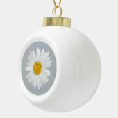 Daisy Flower for niece Art Customize Background Keramische Bal Ornament (Rechts)