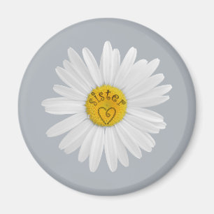 Daisy Flower for Sister Art past achtergrond aan Magneet