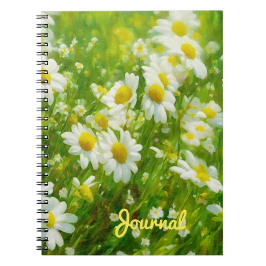 Daisy Flower Garden Art Carnet Journal (Devant)