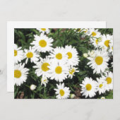 Daisy Flower Invitation Kaart (Voorkant / Achterkant)