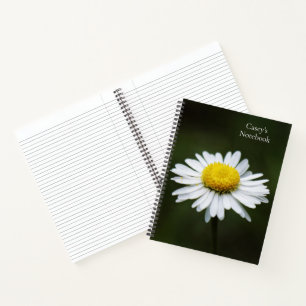 Daisy Flower Large Journal Personalized Notitieboe Notitieboek