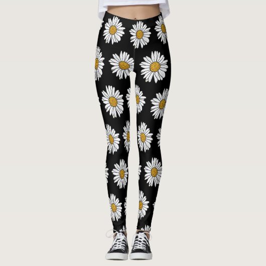 Daisy Flower Leggings (Voorkant)