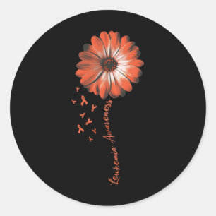 Daisy Flower Leukemia Awareness Gifts Ronde Sticker