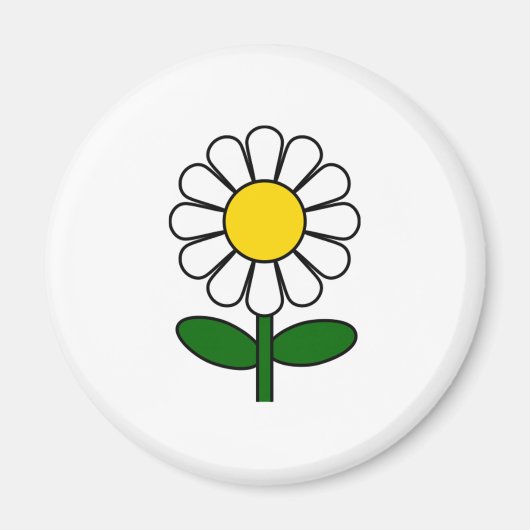 Daisy Flower Magneet (Voorkant)