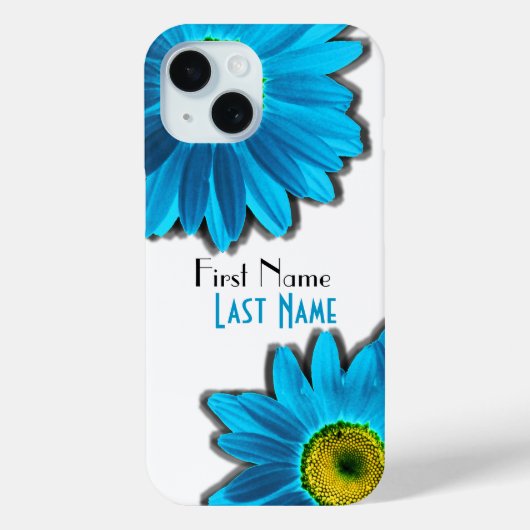 Daisy Flower met Blue Petals Case-Mate iPhone Case (Achterkant)
