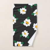 Daisy Flower Pattern Green Yellow Bold Bath Towel Bad Handdoek (Handdoek)