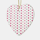 Daisy Flower Pattern Keramisch Ornament (Links)