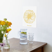 Daisy Flower Personalized Folie Afdrukken (Laag (Keuken))