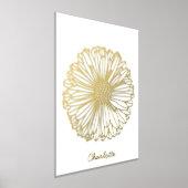 Daisy Flower Personalized Folie Afdrukken (Laagn)