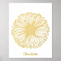 Daisy Flower Personalized