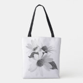 Daisy Flower Personalized Herbruikbare Canvas tas (Achterkant)