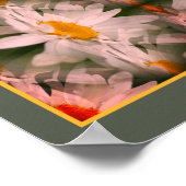 Daisy Flower Petals Vermenigvuldigd Abstract Poster (Hoek)