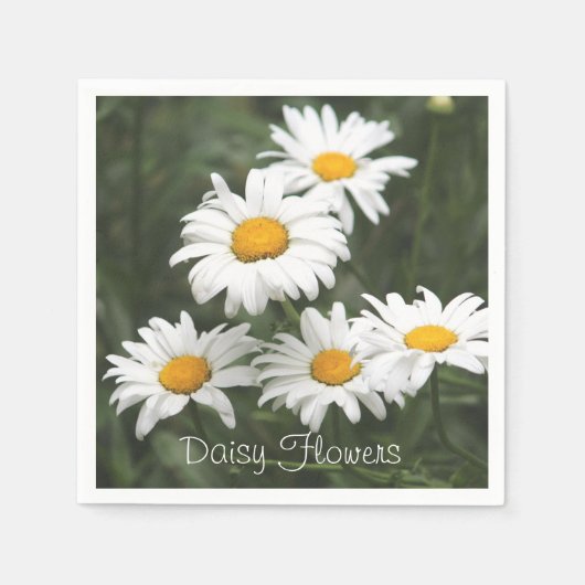 Daisy Flower Print Servetten (Voorkant)