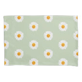 Daisy Flower Smiley Face Kussensloop (Voorkant)