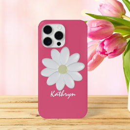 Daisy Flower Snoep Roze Moderne Bloemen iPhone 15 Pro Max Hoesje