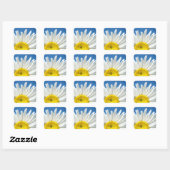 Daisy Flower Stickers custom Jouw tekst toevoegen (Vel)