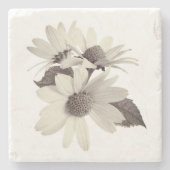 Daisy Flower Stone Onderzetters (Voorkant)