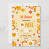 Daisy Flower Super Carte d'invitation pour le prem (Devant)