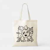 Daisy Flower Tote Bag (Dos)