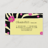 Daisy Flower Visitekaartje Yellow PB (Achterkant)