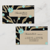 Daisy Flower Visitekaartje Zebra Khaki BB (Voorkant / Achterkant)