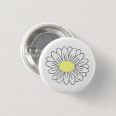Daisy Flower Witte Button (Voorkant /achterkant)