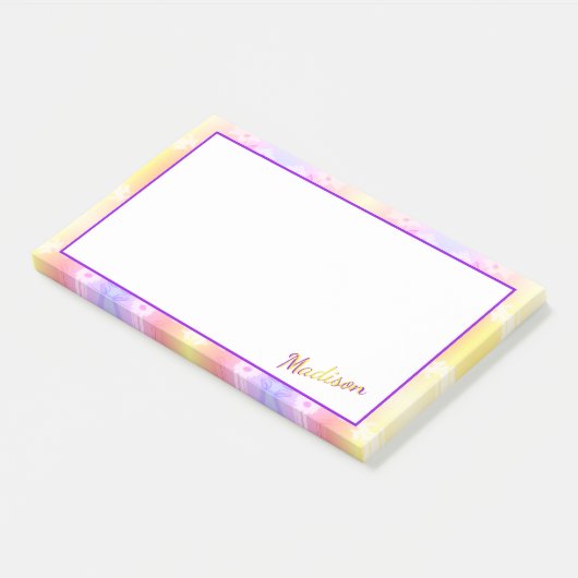 Daisy Flowered Pattern Post-it® Notes (Schuin)