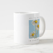 Daisy Flowers Beauty Slogan Extra Grote Beker (Voorkant rechts)