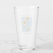 Daisy Flowers Beauty Slogan Glas (Achterkant)