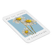 Daisy Flowers Beauty Slogan Magneet (Rechterzijde)