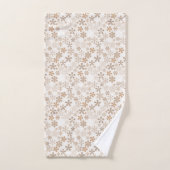 Daisy Flowers Beige Floral Aesthetic Ditsy Tan (Serviette à main)