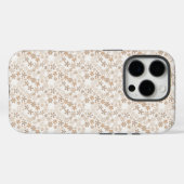Daisy Flowers Beige Floral Aesthetic Ditsy Tan Case-Mate iPhone Case (Achterkant (horizontaal))