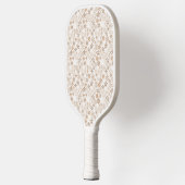 Daisy Flowers Beige Floral Aesthetic Ditsy Tan Pickleball Paddle (Links)