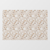 Daisy Flowers Beige Floral Aesthetic Ditsy Tan Raamsticker (Vel)